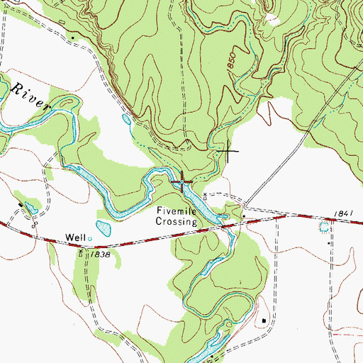 Topographic Map of Chapman Draw, TX