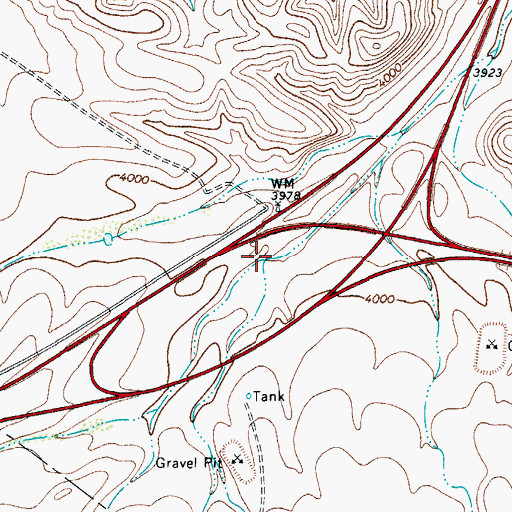 Topographic Map of Cowan Draw, TX