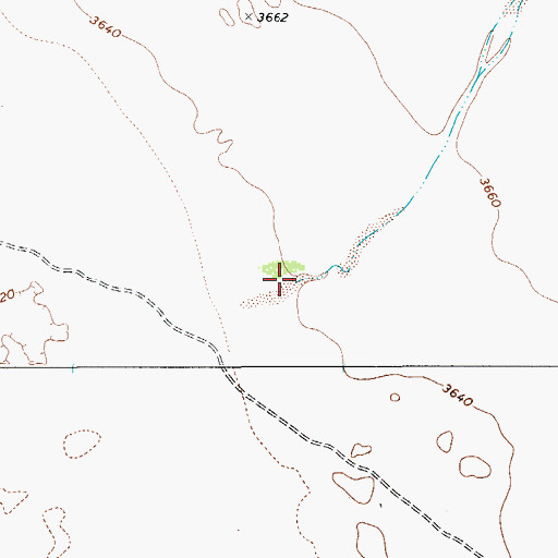 Topographic Map of Cox Canyon, TX