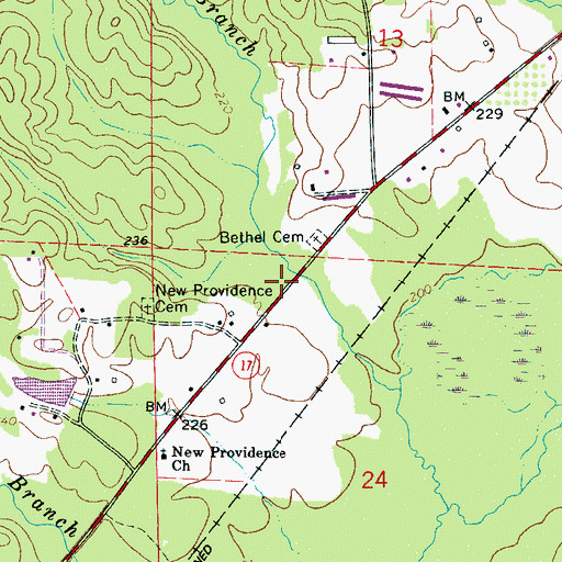 Topographic Map of Owens, AL