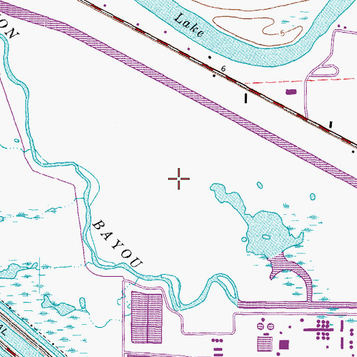 Topographic Map of East Union Bayou, TX