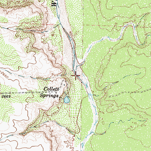 Topographic Map of Grape Creek, TX
