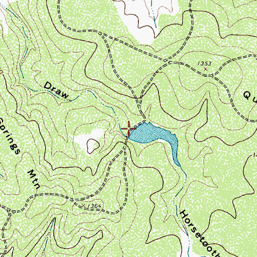 Topographic Map of Horsetooth Gully, TX