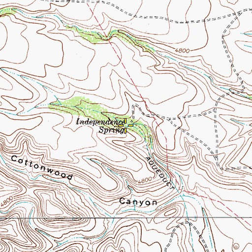 Topographic Map of Independence Spring, TX