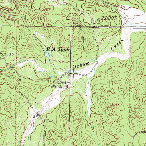 Topographic Map of Indian Arroyo, TX