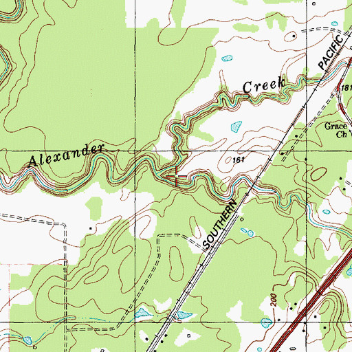 Topographic Map of Kibble Creek, TX