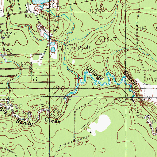Topographic Map of Kimball Creek, TX
