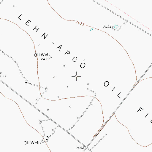 Topographic Map of Lehn-Apco Oil Field, TX