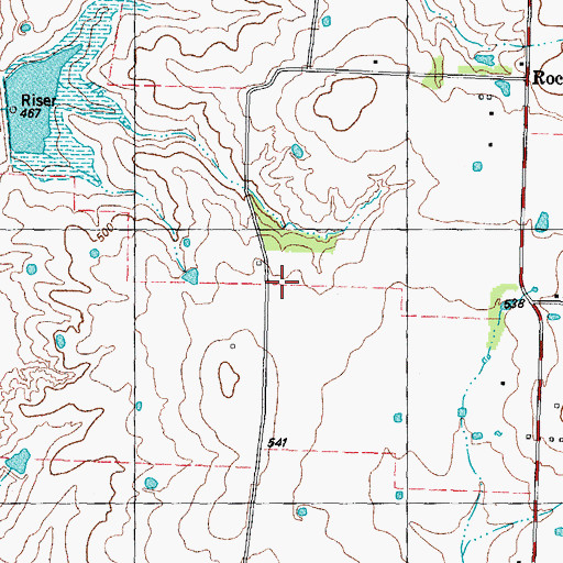Topographic Map of Limekiln School, TX