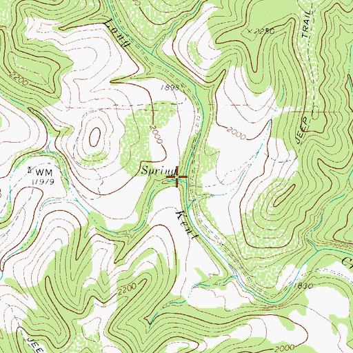Topographic Map of Long Hollow, TX