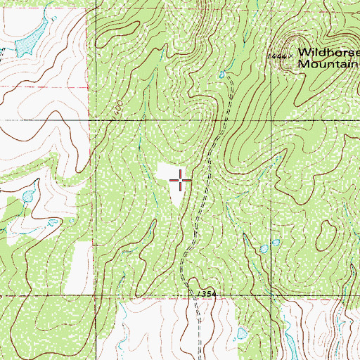 Topographic Map of Lost Section, TX