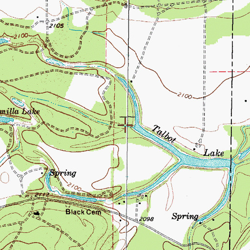 Topographic Map of Middle Valley, TX