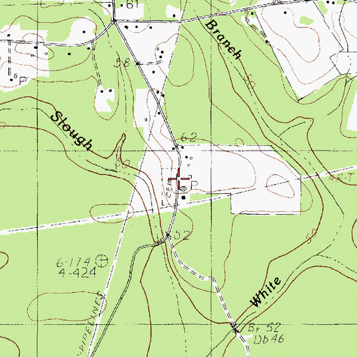 Topographic Map of Morse Cemetery, TX