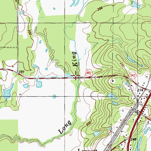 Topographic Map of Mud Creek, TX