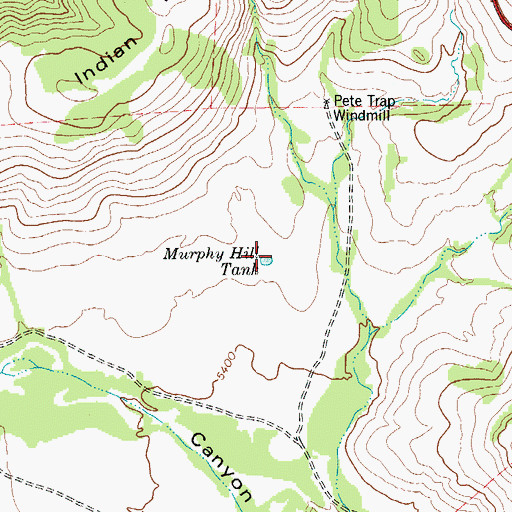 Topographic Map of Murphy Hill Tank, TX