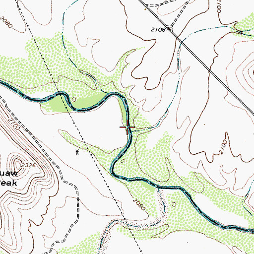 Topographic Map of Musk Hog Canyon, TX