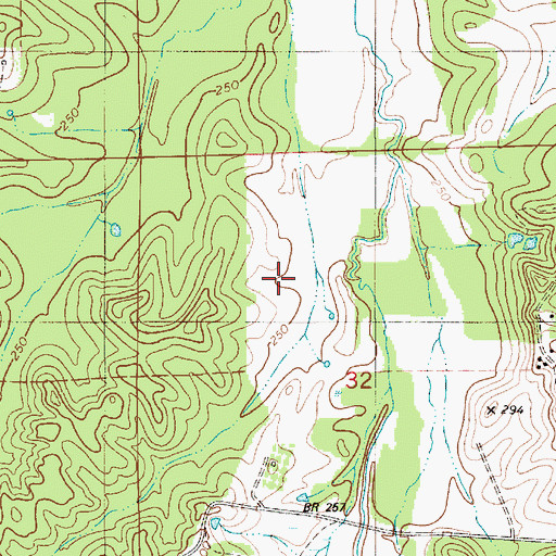 Topographic Map of Lanes Pond, AL