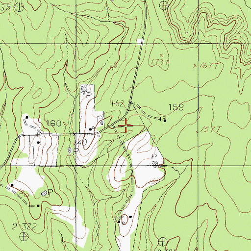 Topographic Map of North Antioch Church, TX
