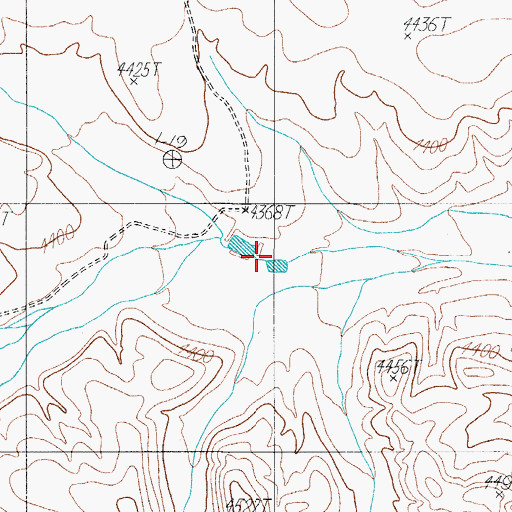 Topographic Map of Peace Tank, TX
