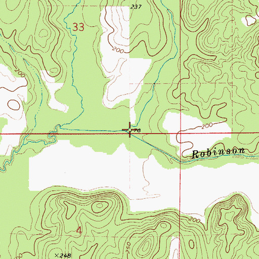 Topographic Map of Cotey Branch, AL