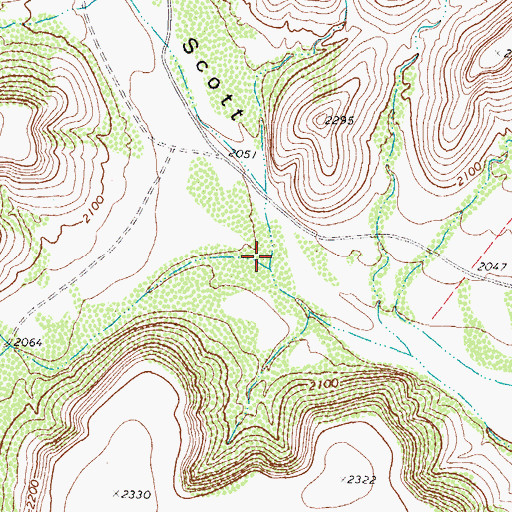 Topographic Map of Prince Albert Draw, TX