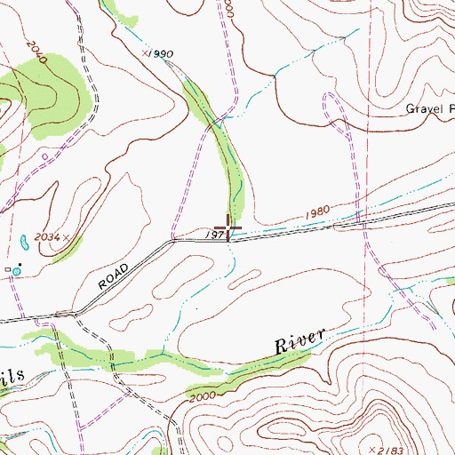 Topographic Map of Sawyer Draw, TX