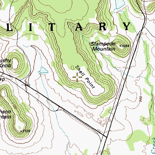Topographic Map of Shell Point, TX