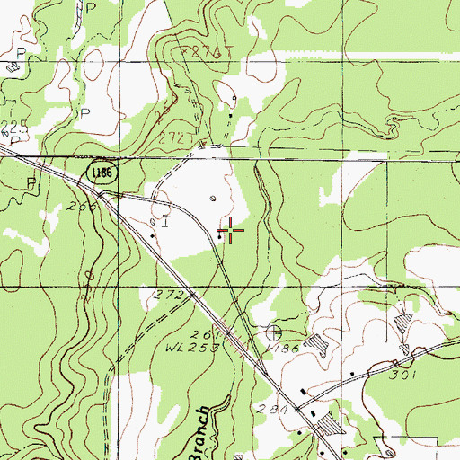Topographic Map of Sunny Grove Church, TX