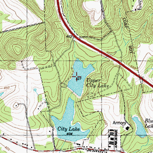 Topographic Map of Upper City Lake, TX