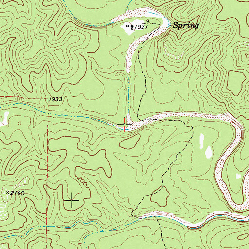 Topographic Map of White Mountain Draw, TX