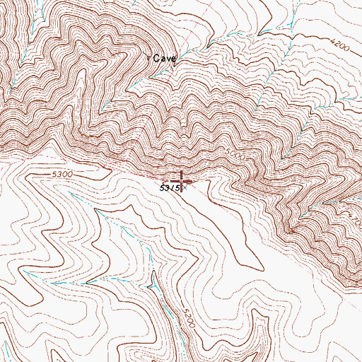 Topographic Map of Apache Mountains, TX
