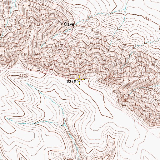 Topographic Map of Apache Mountains, TX