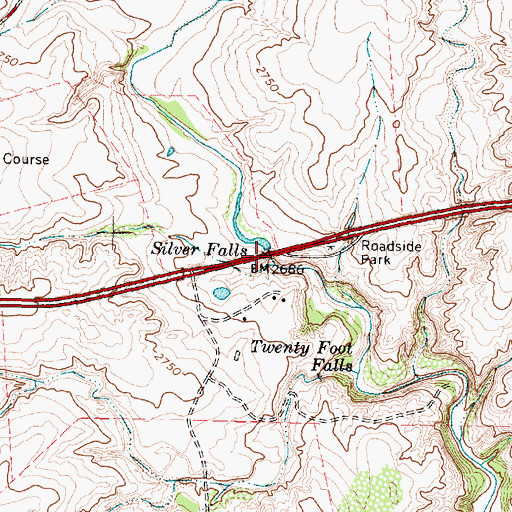 Topographic Map of Blanco Canyon, TX