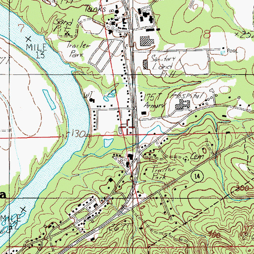 Topographic Map of Wetumpka Prison (historical), AL