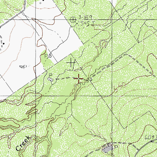 Topographic Map of El Morito Creek, TX