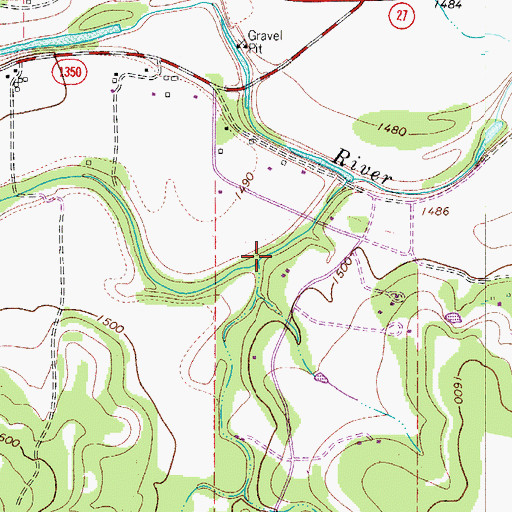 Topographic Map of Elm Creek, TX