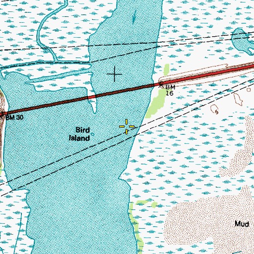 Topographic Map of Lost River, TX