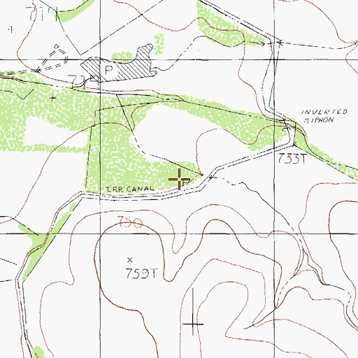 Topographic Map of Mav Company, TX