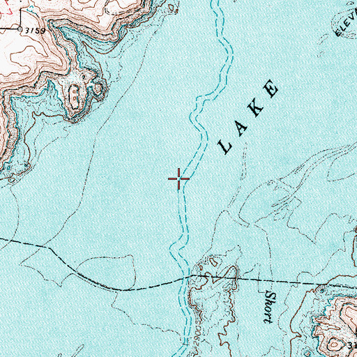 Topographic Map of Lake Meredith, TX