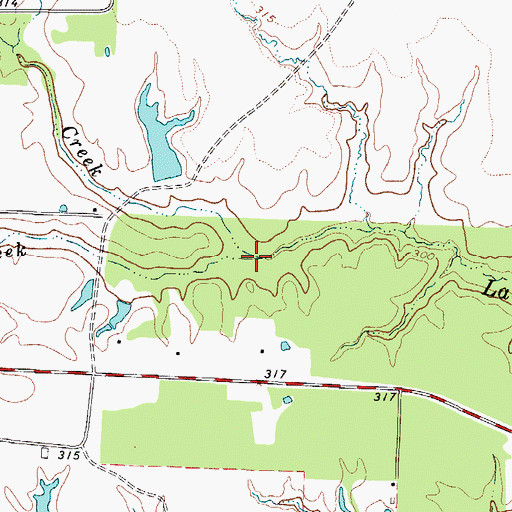 Topographic Map of North Lacy Creek, TX
