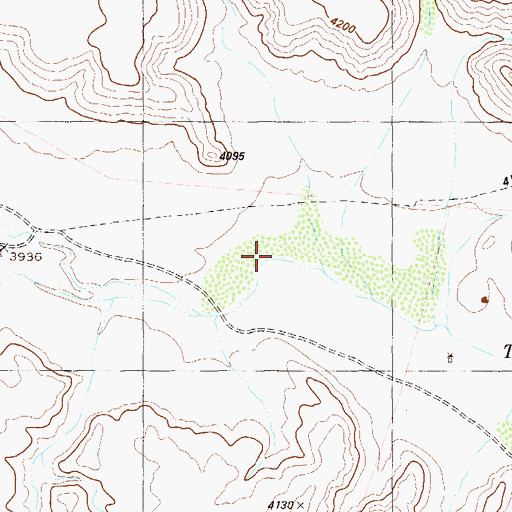 Topographic Map of Paradise Valley, TX