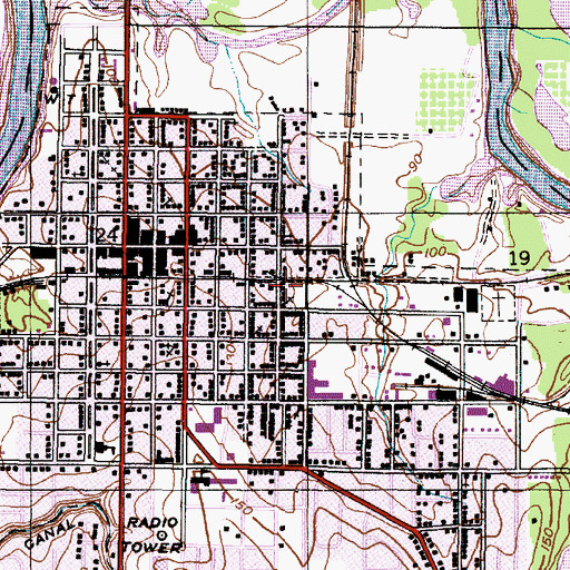 Topographic Map of Baptist Hill, AL