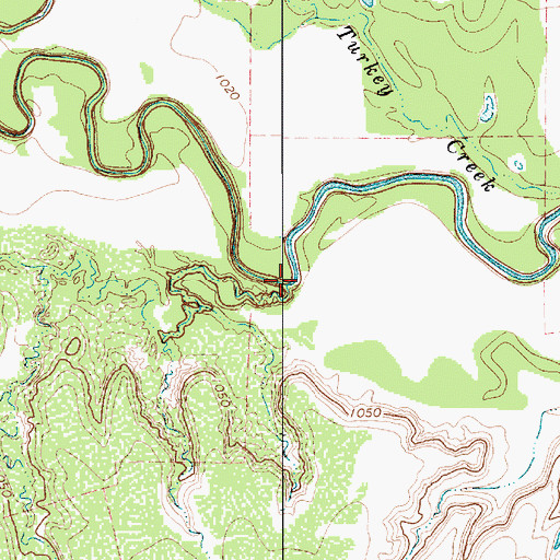 Topographic Map of Short Creek, TX