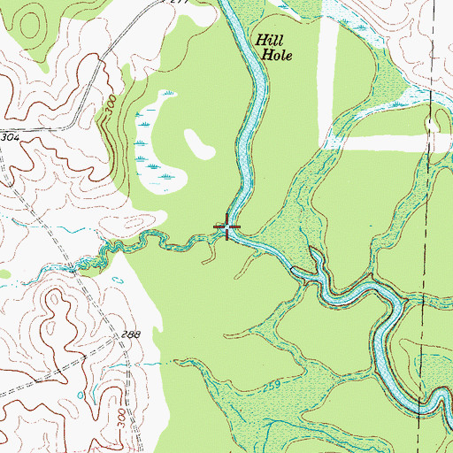 Topographic Map of Snake Creek, TX