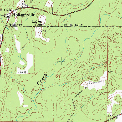Topographic Map of Mud Creek, AL