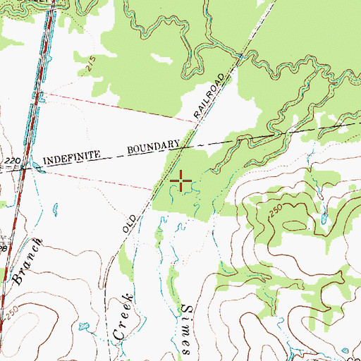 Topographic Map of Twisted Creek, TX