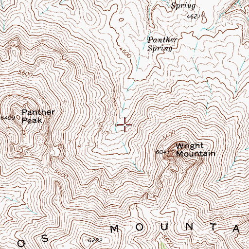 Topographic Map of Big Bend National Park, TX