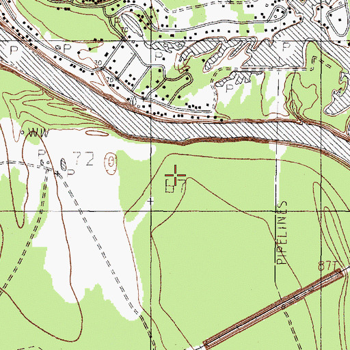 Topographic Map of Big Creek, TX