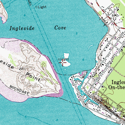 Topographic Map of Cooks Island, TX
