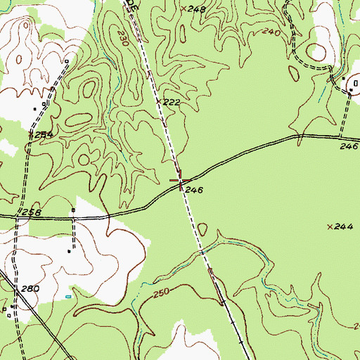 Topographic Map of Walker Crossing (historical), TX